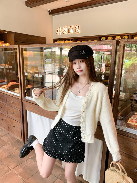 <曾小咸推荐>现货秒杀！微信超特价！韩系拼接蕾丝镂空针织衫 日常199.99 立减110 秒杀89.99！ 商品图13