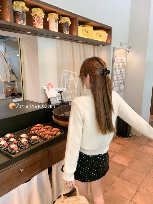 <曾小咸推荐>现货秒杀！微信超特价！韩系拼接蕾丝镂空针织衫 日常199.99 立减110 秒杀89.99！ 商品图12