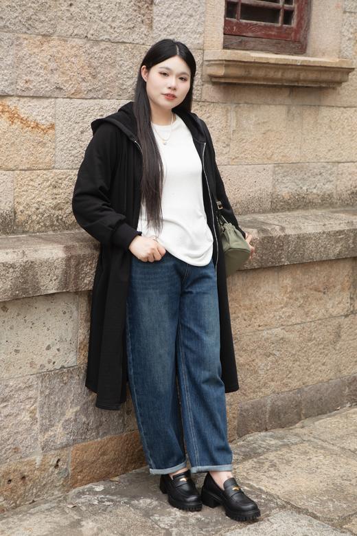 现货！今天发货！【100%纯棉 2穿外套】纯棉舒适卫衣外套，可当连衣裙、可当休闲长款外套。带帽、有口袋、加长防风袖！黑色显瘦百搭经典，推荐入手 商品图9