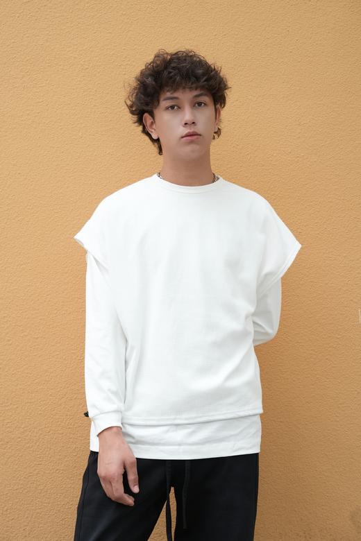 539711140假两件长袖T恤 商品图0