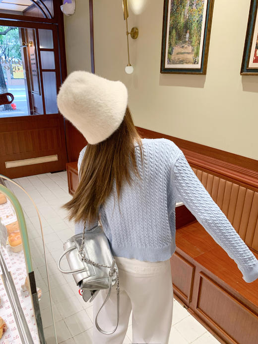 【179元任选2件】最后一波现货！蝴蝶结绑带设计针织衫 商品图6