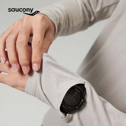 Saucony索康尼 男款运动户外秋冬防风百搭时尚长袖T桖 商品图3