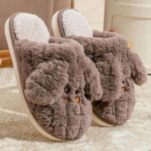 💥谁能拒绝这只立体小狗的贴贴暴击！➰39.9元到手2双💕【宅小年可爱小狗保暖棉拖鞋】萌化你的冬天！ 🌵多款治愈色系可选!承包你整个冬天的可爱与温暖 商品图6