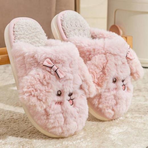 💥谁能拒绝这只立体小狗的贴贴暴击！➰39.9元到手2双💕【宅小年可爱小狗保暖棉拖鞋】萌化你的冬天！ 🌵多款治愈色系可选!承包你整个冬天的可爱与温暖 商品图3