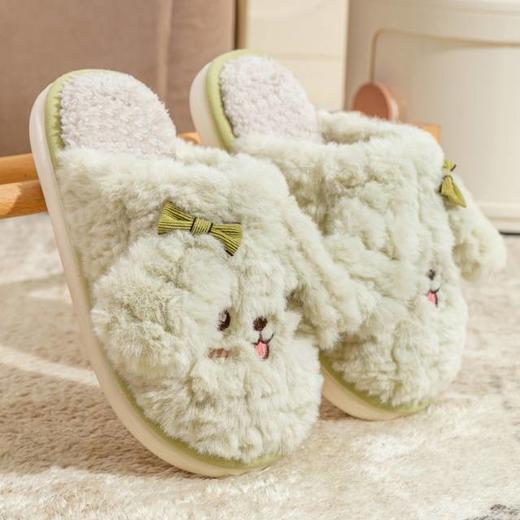 💥谁能拒绝这只立体小狗的贴贴暴击！➰39.9元到手2双💕【宅小年可爱小狗保暖棉拖鞋】萌化你的冬天！ 🌵多款治愈色系可选!承包你整个冬天的可爱与温暖 商品图4