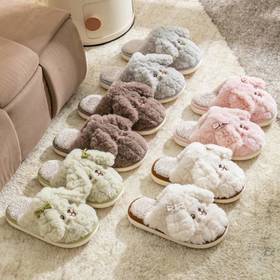 💥谁能拒绝这只立体小狗的贴贴暴击！➰39.9元到手2双💕【宅小年可爱小狗保暖棉拖鞋】萌化你的冬天！ 🌵多款治愈色系可选!承包你整个冬天的可爱与温暖