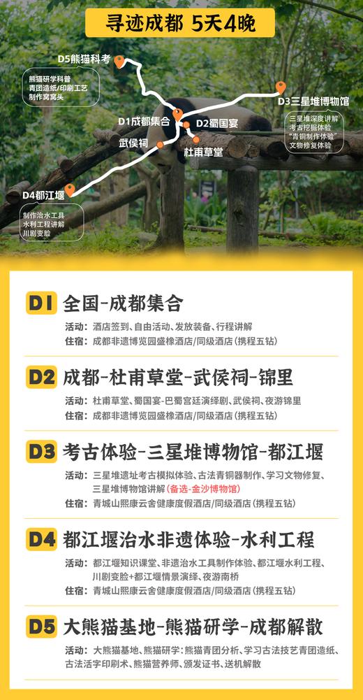 2026圣诞寒假 | 寻迹成都！全程五钻度假酒店、探秘三星堆考古、大熊猫研学...一次玩遍成都特色！-不含往返大交通 商品图2