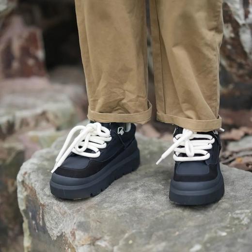 秋季舒适时尚轻便厚底系带运动休闲男女鞋 商品图2