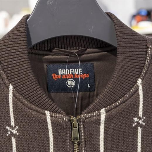 李宁男子春编织拉链开衫休闲外套AMBV069-1 商品图3