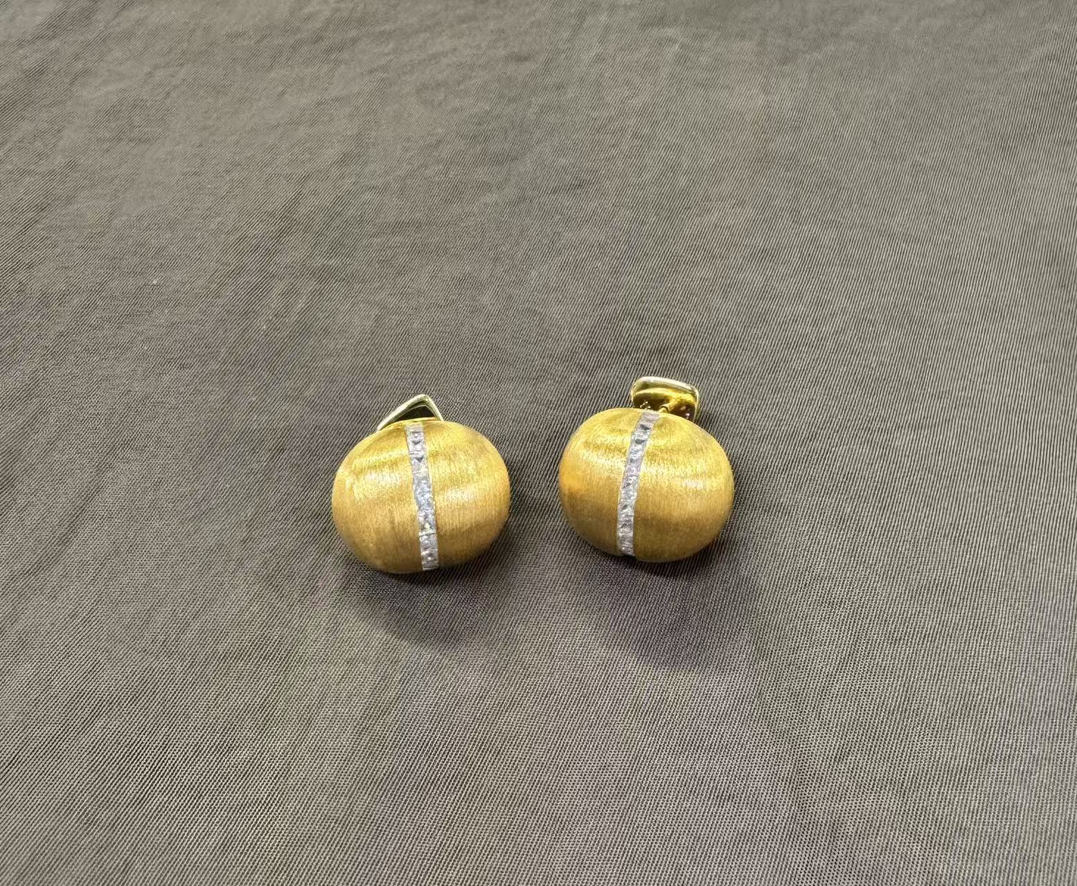 iKiCo拉丝银豆耳环