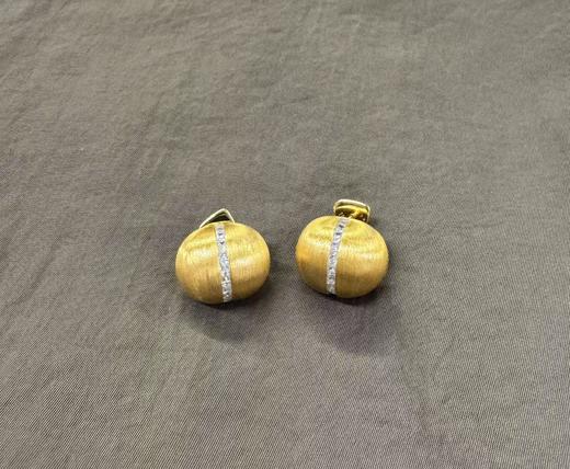 iKiCo拉丝银豆耳环 商品图0