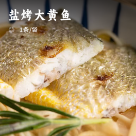 盐烤大黄鱼 | 无需调味 2分钟开吃 配料只有黄鱼和盐 产自大黄鱼之都 肉多刺少 饱满鲜嫩
