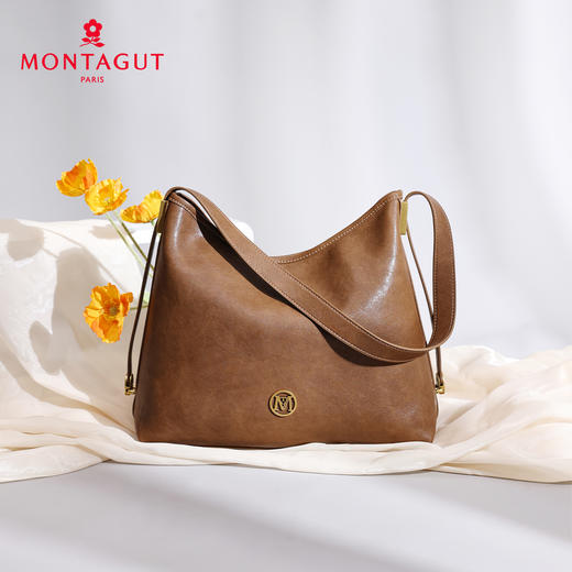 梦特娇女士时尚休闲单肩包腋下包通勤大容量手提包 商品图11