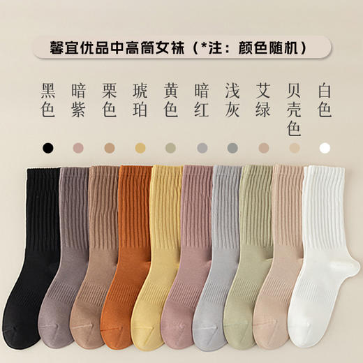 馨宜优品中高筒女袜（250787） 商品图0