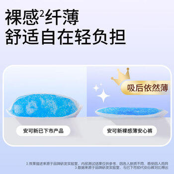 安可新孕产妇安睡裤7A抗菌特护级裸薄安心裤卫生巾夜安裤女经期XL码20片 商品图2