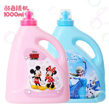 迪士尼（Disney）泡泡液1000ml泡泡水儿童泡泡机泡泡枪补充液单瓶装 儿童节日礼物 商品图6
