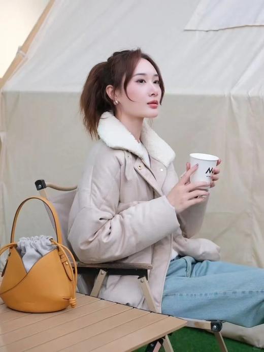 【高品质私服】【IC丝驼绒羽绒大衣羽绒服】柔软挺括富有光泽，绒面细腻，白鹅绒 | 绒朵大 | 蓬松饱满N1504-CC【无标出货 介意慎拍】 商品图5