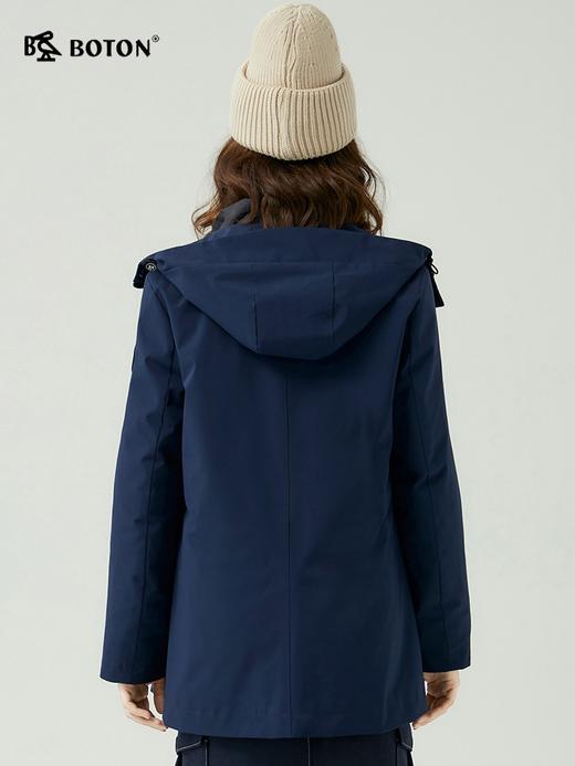 波顿女士秋冬合身连帽省心一衣三穿三合一易打理保暖羽绒服LC756523 商品图1