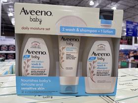 到手价249元/组 Aveeno Baby婴儿洗护套装 532ml*2+227g 美国代购，无中文标签，介意慎拍