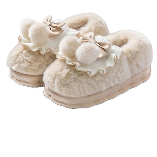 【月子棉拖鞋】女士秋冬季外穿2025新款室内家居孕妇产后保暖透气棉鞋 商品图4