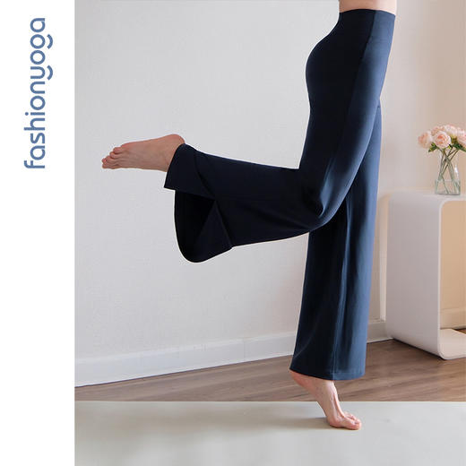 凡圣瑜伽醋酸羊毛阔腿 禅逸休闲长裤 F15957 商品图10