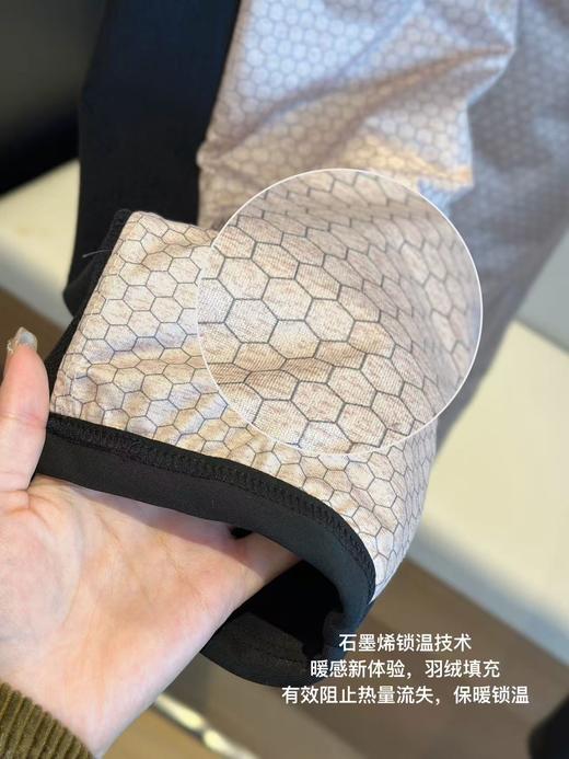 90白鸭绒男女同款冬季保暖休闲直筒羽绒绒裤 松紧腰裤型显瘦 商品图9