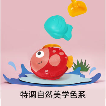Hape(德国)宝宝大号加厚沙滩玩具挖沙玩水挖土便携折叠沙桶套装E4093 商品图7