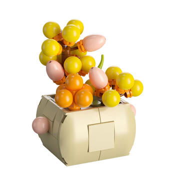 费米（Femibox）兼容乐高儿童拼装积木玩具花摆件生日礼物多肉-新玉缀S2275 商品图2