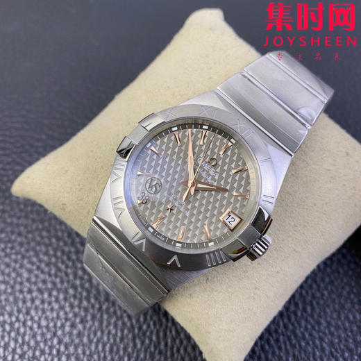 欧米茄 VS第四代星座系列 格子面金针 男士腕表 丹东8500一体机 表径38mm 商品图2