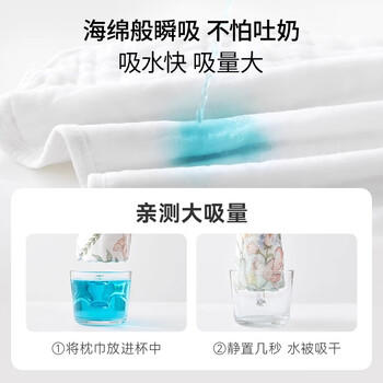 BUBBLE TREE【0-3个月云片枕】婴儿枕头平枕12层纯棉纱布新生儿吸汗透气 商品图4