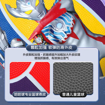 哈哈球儿童篮球5号奥特曼拍拍球3-6岁幼儿园玩具球皮球生日节日礼物 商品图0