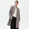 NPC潮牌100%绵羊毛平驳领毛呢长款大衣双排扣男冬上新NP58WC34&35 商品缩略图4