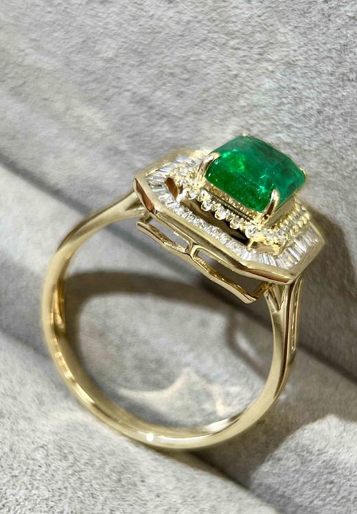 2ct刻面祖母绿戒指 商品图4