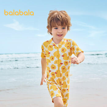 巴拉巴拉儿童泳衣男女童连体泳装户外防晒耐氯速干小童游女宝泳装 商品图6