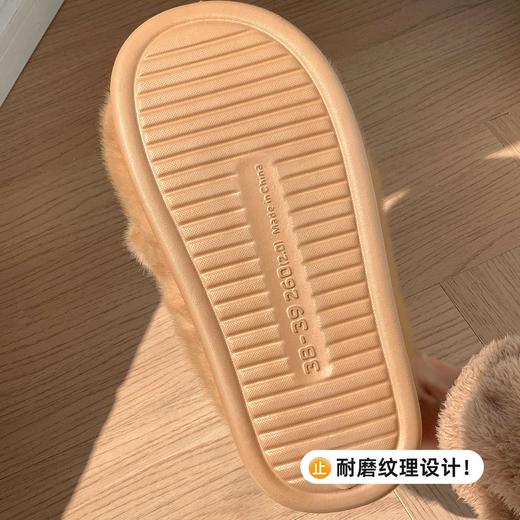 棉拖鞋女款冬季2025新款室内家居月子可爱毛绒厚底棉拖鞋男款冬天 商品图3