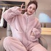 2025立领睡衣秋冬季家居服加厚套装高领可外穿女居家睡衣休闲睡袍 商品缩略图3