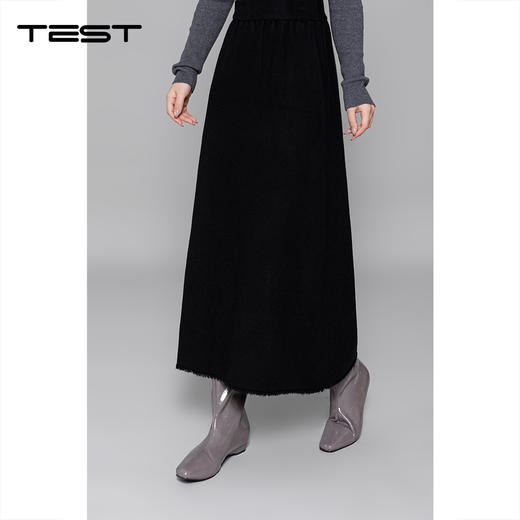 冬上新简约大气轻松优雅气质半身裙3254003 商品图4