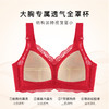 蛇年本命年新婚大红色内衣文胸套装性感蕾丝大胸显瘦显小收副乳子墨浮华套红 商品缩略图4