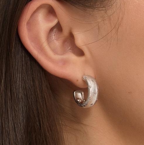 iKiCo循光系列星芒拉丝耳环 商品图1