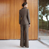 IWY/ 巧克力棕色高级感羊毛西装套装女秋冬新款气质显瘦通勤正装CPM2503 商品缩略图4