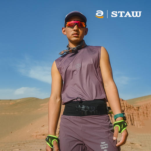 STAW世拓 TRAIL越野跑分区散热背心网眼透气运动户外跑步防晒T恤 商品图3