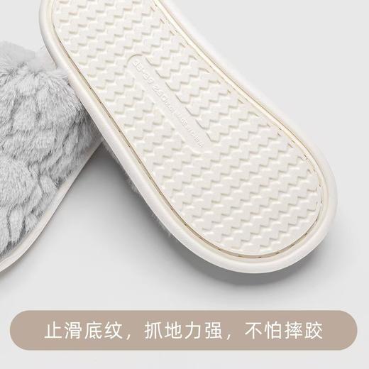 全新升级【陷入暖阳】毛绒棉防滑拖鞋男女2025秋冬软底室内家居情侣保暖2025新款月子鞋 商品图2