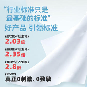 凯儿得乐婴儿手口柔纸巾(60抽*60包)新生儿云柔巾宝宝干湿两用抽纸乳霜纸 商品图1