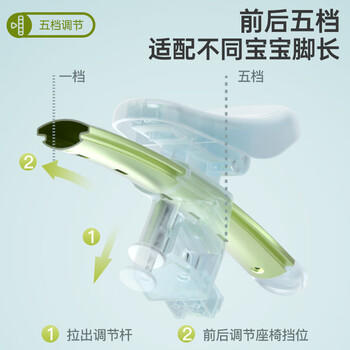 酷骑儿童三轮车K3脚踏车1-4岁遛娃神器可折叠手推车1车5用周岁礼物 商品图0