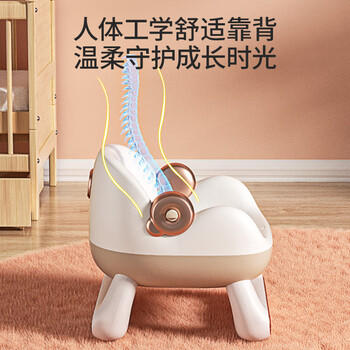 贝易宝贝儿童叫叫椅小凳子塑料凳子宝宝学坐椅防滑板凳婴儿家用靠背椅子 商品图2