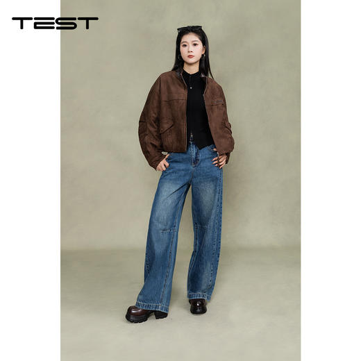 冬上新复古风潮棕色解锁百搭新look工装夹克2254083 商品图2