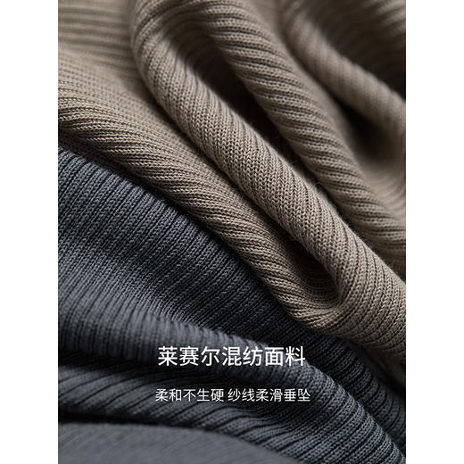 棉仓363635029-天丝U领短袖毛衫 商品图3