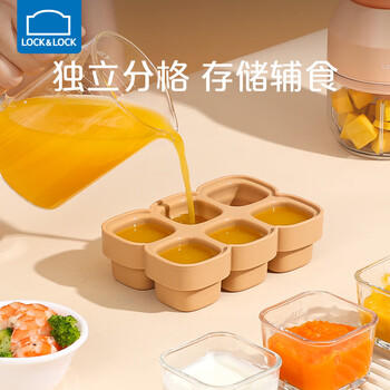 乐扣乐扣辅食格宝宝辅食冰格硅胶冷冻婴儿辅食盒可冷冻蒸煮模具分装储存盒 商品图2