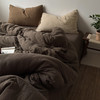 【纯色款/混色款皱皱纱四件套】全棉色织提花四件套A类双拼提花床品文艺北欧双人新 商品缩略图8