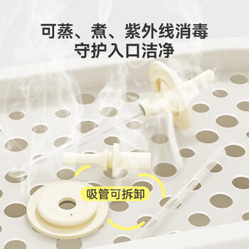 可可萌（COCOME）2岁+成长型硬硅胶耐咬ppsu直吸吸管组 适配部分贝亲奶瓶 商品图6